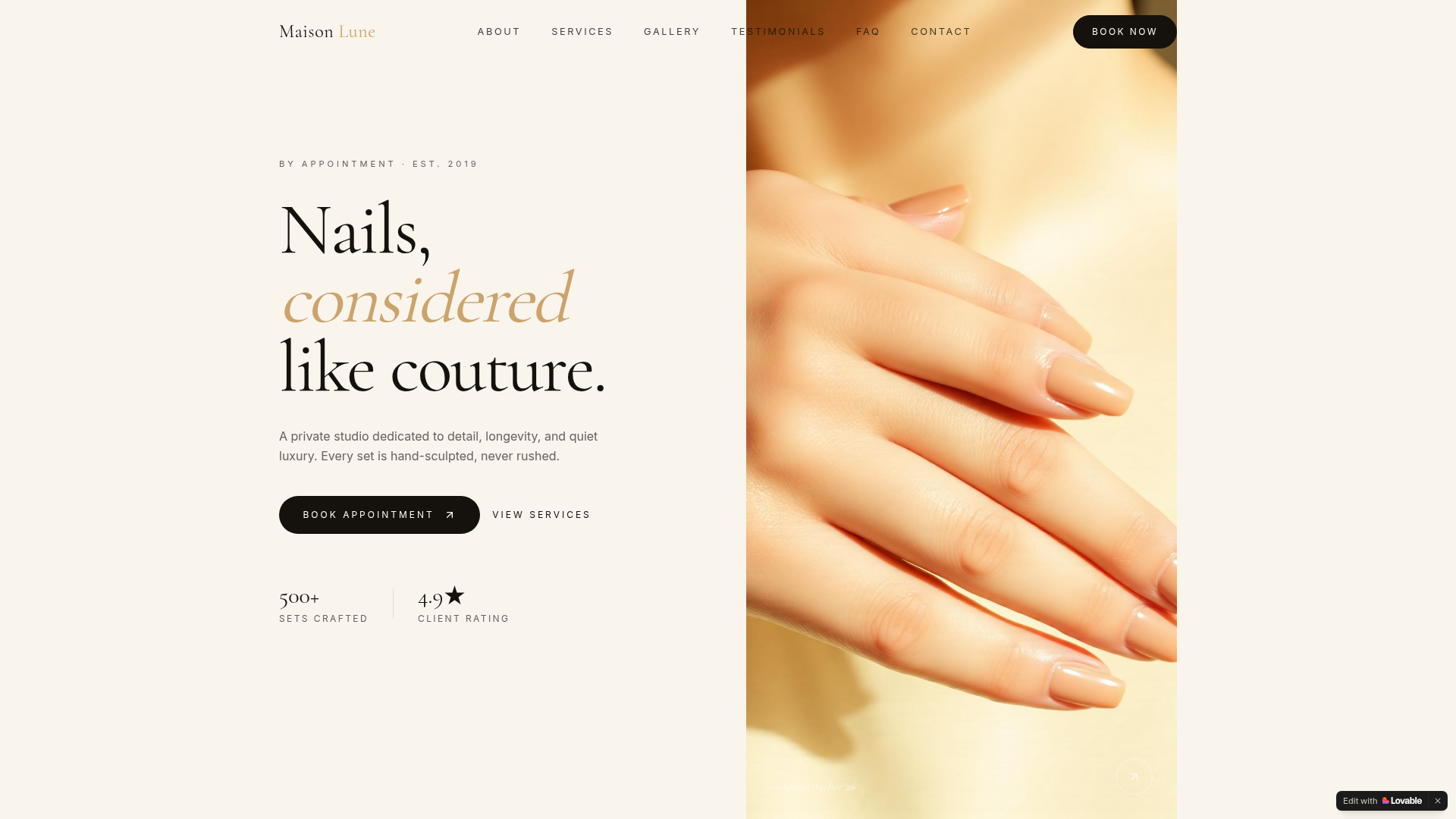 Nail Studio website